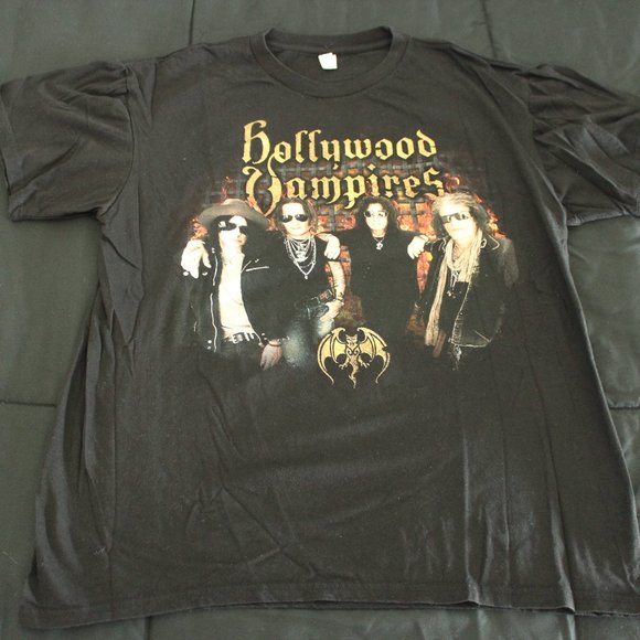 Hollywood Vampires 2018 Tour T Shirt Rock Metal Concert Shirt - Picture 1 of 4